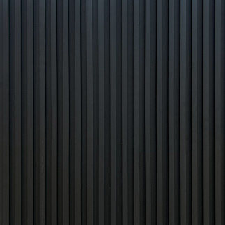 Revest. Pvc Woodpanel Black 2.40mx15cmx17mm 0.36m2