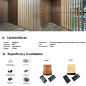 Separador De Ambientes 2.90 X 100 X 50  Ulmo H-45