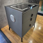 Velador Smart 3 Cajones Gris Oscuro Glm13