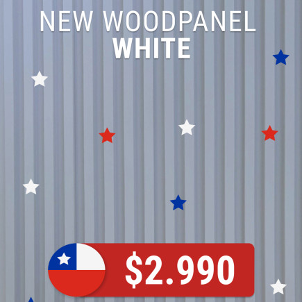 Revest. Pvc New Woodpanel White 2.40mx15cmx17mm 0.36m2