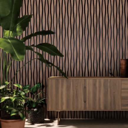 Panel Acustico Wavy Brown Hha505