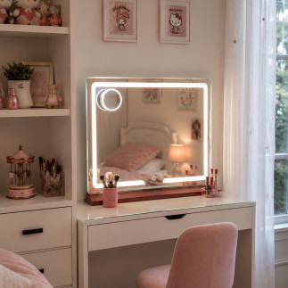 Espejo Make Up Rose Gold