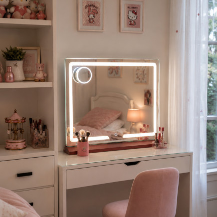 Espejo Make Up Rose Gold