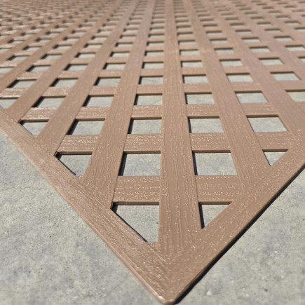Enrejado Treillage De Pvc Brown 2.44m X 1.22m X 5mm