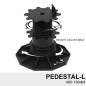 Pedestal Para Piso Deck Black L H65-130mm (2313349)