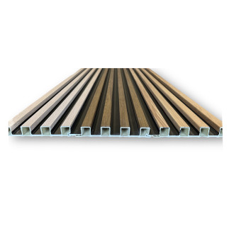 Revest. Pvc Slats Panel Ulmo 2.40m X 16cm X 24mm 0.384m2