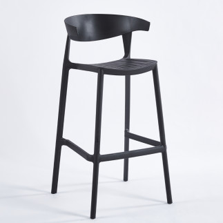 Taburete Zuri Exterior Color Negro 8050b