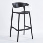 Taburete Zuri Exterior Color Negro 8050b