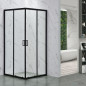 Cabina Ducha Esquinada Cuadrada Blck 1000x1000x1850
