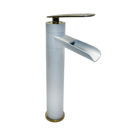Griferia Lavamanos  Waterfall White Gold Ht-905103w-1 