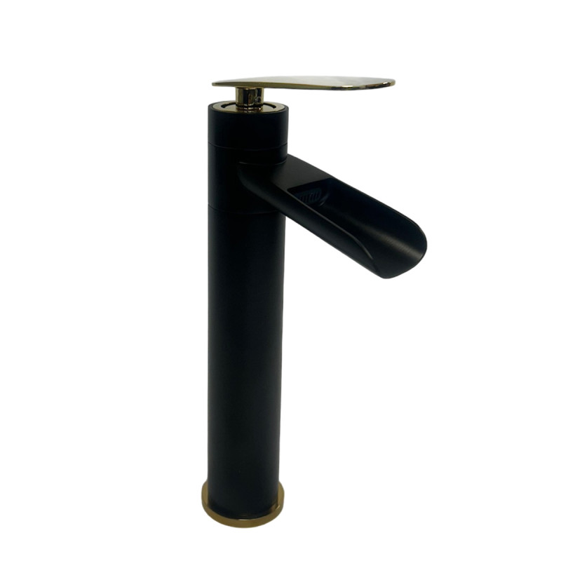 Griferia Lavamanos  Waterfall Black Gold Ht-905103-1 