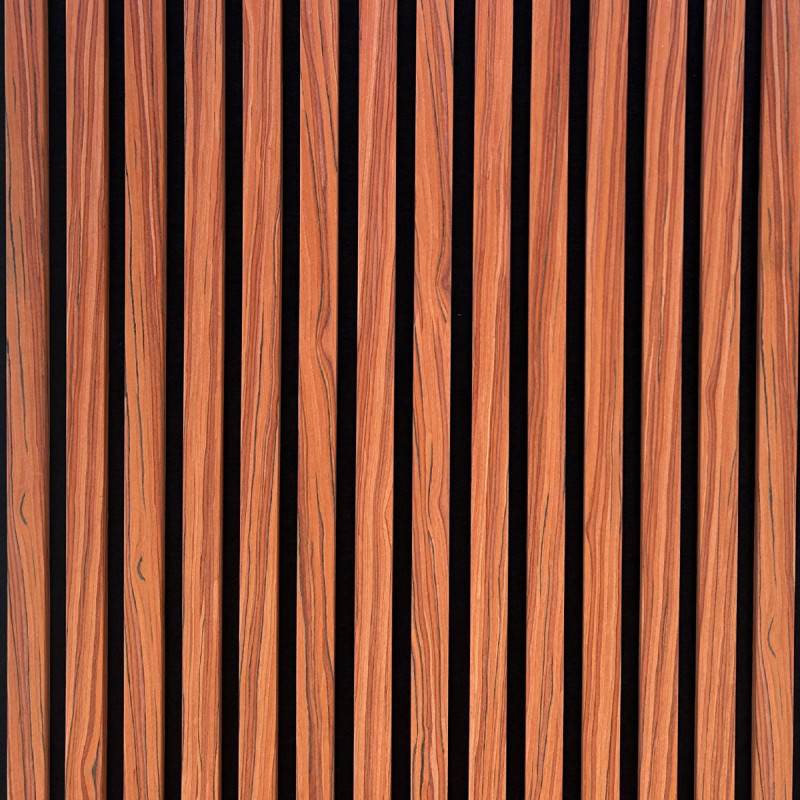 Panel Acustico 2.4m X 60cm X 21mm Olivo Hh015