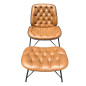 Sillon Con Apoya Pies Color Camel 9339a			
