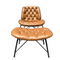 Sillon Con Apoya Pies Color Camel 9339a			