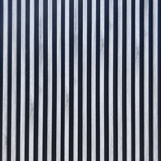 Revest. Pvc Slats Panel Ceniza 2.40mx15cmx17mm 0.36m2