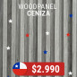 Revest. Pvc Woodpanel Ceniza 2.40mx15cmx17mm 0.36m2