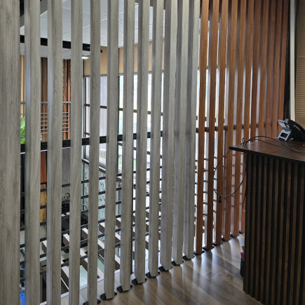 Separador De Ambientes 2.9mt X 10cm X 5cm Caoba