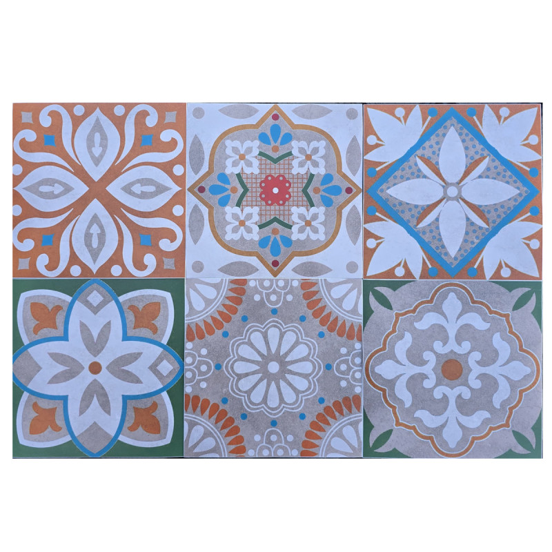 Revest. Adhesivo Mural Hz-096 15cm X 15cm X 24 Pcs.