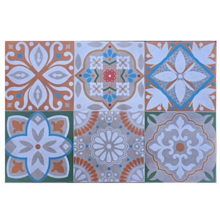 Revest. Adhesivo Mural Hz-096 15cm X 15cm X 24 Pcs.