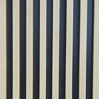 Revest. Pvc Slats Panel New Ulmo 2.40mx15cmx17mm 0.36m2