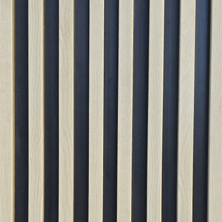 Revest. Pvc Slats Panel New Ulmo 2.40mx15cmx17mm 0.36m2