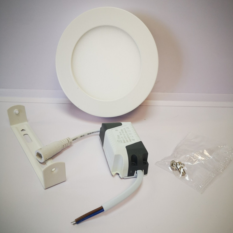 Panel Led Circular Sobrepuesto 6w 3500k