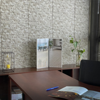 Revest. Pvc Piedra Luna 2.60m X 40cm X 7.5mm Rinde 6.24m2