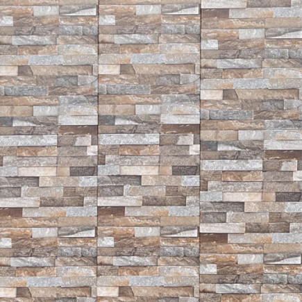 Revest. Pvc Piedra Natural 2.60m X 40cm X 7.5mm 6 24 M2