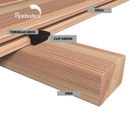 Clip Union Piso Deck Black 4.2 X 27mm (231394)