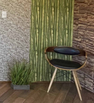 Revest. Pvc Bambu 2.60m X 25cm X 7.5mm Rinde 6.5m2