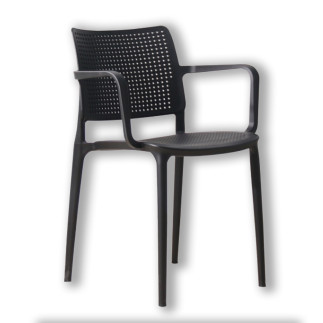 Silla Dabi De Exterior Color Negro 8339a