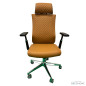 Silla Luxury Giratoria Respaldo Alto Pu Camel